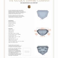 4.39 Ct.Tw.Total Carat Weight Yellow Sapphire Pair from Ceylon (Sri Lanka) 3 D Scan Report