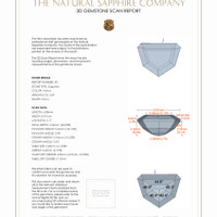 4.39 Ct.Tw.Total Carat Weight Yellow Sapphire Pair from Ceylon (Sri Lanka) 3 D Scan Report