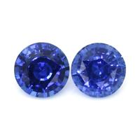 4.65&nbsp;Ct.Tw.Total Carat Weight Blue Sapphire Pair from Ceylon (Sri Lanka) Video