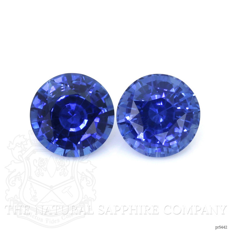 4.65 Ct.Tw. Blue Sapphire Pair from Ceylon (Sri Lanka)