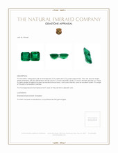 5.42 Ct.Tw.Total Carat Weight Emerald Pair from Zambia Appraisal