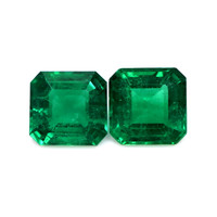 5.42 Ct.Tw.Total Carat Weight Emerald Pair from Zambia Video