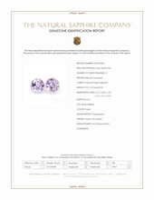 0.38 Ct.Tw.Total Carat Weight Purple Sapphire Pair from Ceylon (Sri Lanka) Scan Report