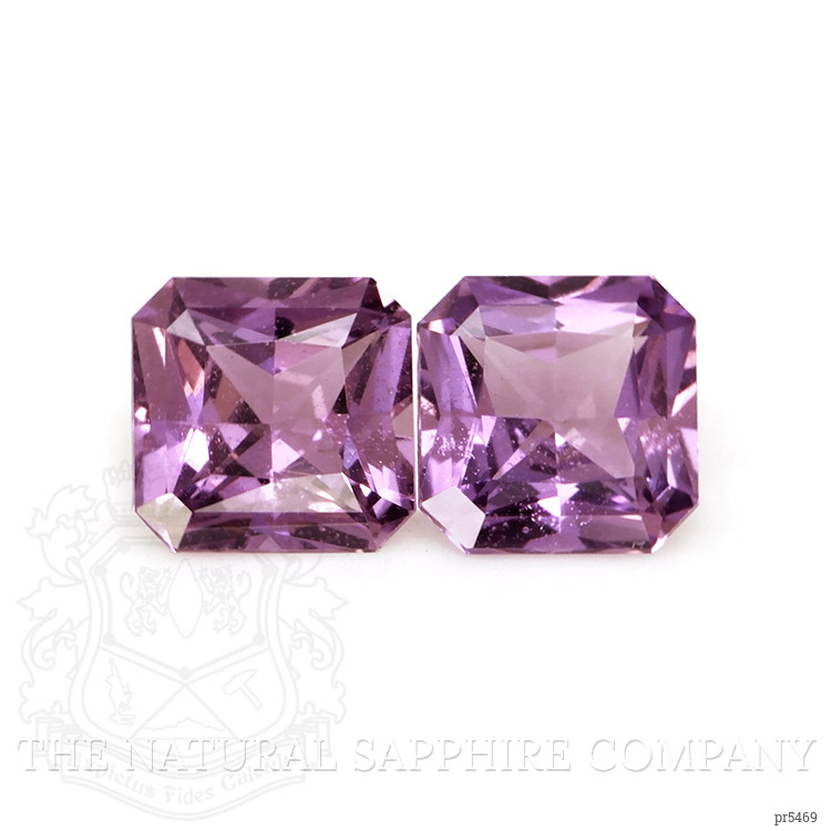 1.45 Ct.Tw. Purple Sapphire Pair from Ceylon (Sri Lanka)