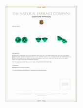 2.00 Ct.Tw.Total Carat Weight Emerald Pair from Zambia Appraisal