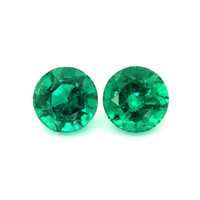 2.00 Ct.Tw.Total Carat Weight Emerald Pair from Zambia Video