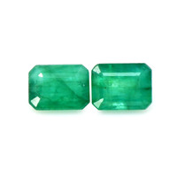 2.73 Ct.Tw.Total Carat Weight Emerald Pair from Brazil Video