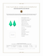 1.29 Ct.Tw.Total Carat Weight Emerald Pair from Zambia Scan Report