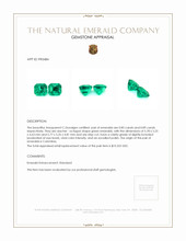 1.74 Ct.Tw.Total Carat Weight Emerald Pair from Colombia Appraisal