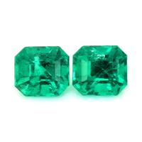 1.74 Ct.Tw.Total Carat Weight Emerald Pair from Colombia Video