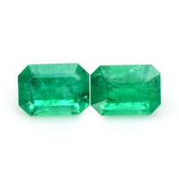 2.97 Ct.Tw.Total Carat Weight Emerald Pair from Ethiopia Video