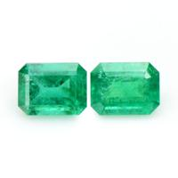 3.33 Ct.Tw.Total Carat Weight Emerald Pair from Ethiopia Video