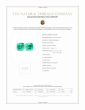 3.47 Ct.Tw.Total Carat Weight Emerald Pair from Zambia Scan Report