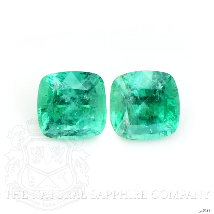 3.47 Ct.Tw. Emerald Pair from Zambia