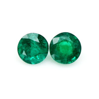 2.21 Ct.Tw.Total Carat Weight Emerald Pair from Zambia Video