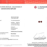 4.11 Ct.Tw.Total Carat Weight Ruby Pair from Mozambique Scan Report
