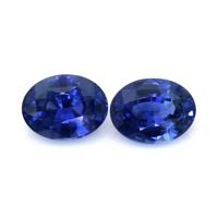 3.09&nbsp;Ct.Tw.Total Carat Weight Blue Sapphire Pair from Ceylon (Sri Lanka) Video