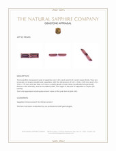 0.78 Ct.Tw.Total Carat Weight Reddish Pink Sapphire Pair from Ceylon (Sri Lanka) Appraisal