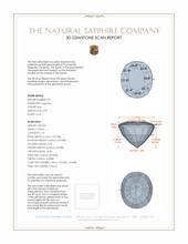 1.81 Ct.Tw.Total Carat Weight Blue Sapphire Pair from Ceylon (Sri Lanka) 3 D Scan Report