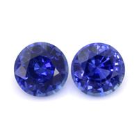 2.39&nbsp;Ct.Tw.Total Carat Weight Blue Sapphire Pair from Ceylon (Sri Lanka) Video