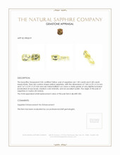 4.33&nbsp;Ct.Tw.Total Carat Weight Yellow Sapphire Pair from Ceylon (Sri Lanka) Appraisal