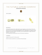 4.33 Ct.Tw.Total Carat Weight Yellow Sapphire Pair from Ceylon (Sri Lanka) Appraisal