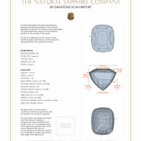 4.33 Ct.Tw.Total Carat Weight Yellow Sapphire Pair from Ceylon (Sri Lanka) 3 D Scan Report