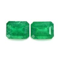3.30 Ct.Tw.Total Carat Weight Emerald Pair from Zambia Video