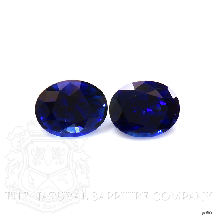 0.81 Ct.Tw. Blue Sapphire Pair from Ceylon (Sri Lanka)