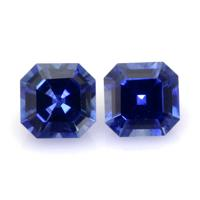 0.55&nbsp;Ct.Tw.Total Carat Weight Blue Sapphire Pair from Ceylon (Sri Lanka) Video