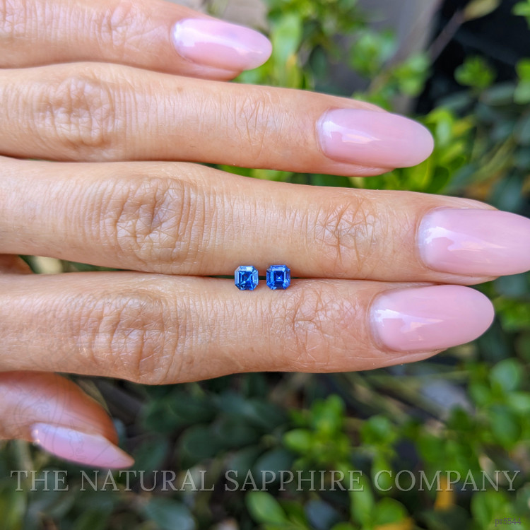 0.55 Ct.Tw. Blue Sapphire Pair from Ceylon (Sri Lanka)