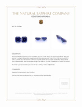 0.55&nbsp;Ct.Tw.Total Carat Weight Blue Sapphire Pair from Ceylon (Sri Lanka) Appraisal