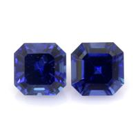 0.55&nbsp;Ct.Tw.Total Carat Weight Blue Sapphire Pair from Ceylon (Sri Lanka) Video