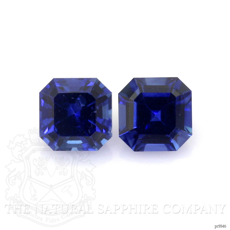 0.55 Ct.Tw. Blue Sapphire Pair from Ceylon (Sri Lanka)