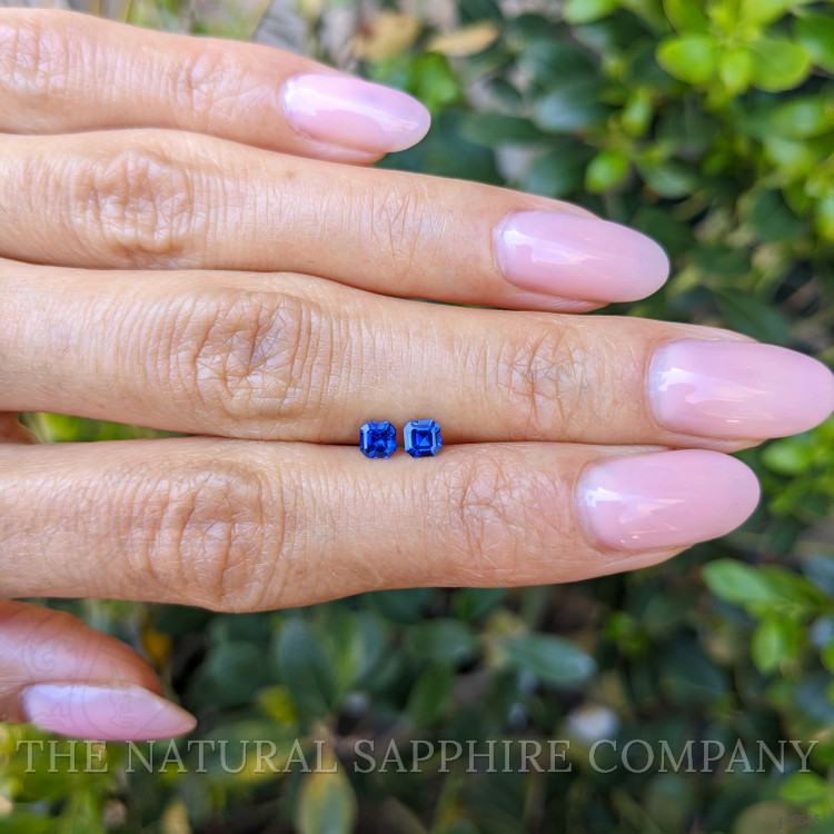 0.55 Ct.Tw. Blue Sapphire Pair from Ceylon (Sri Lanka)