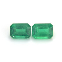 2.28 Ct.Tw.Total Carat Weight Emerald Pair from Zambia Video