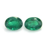 2.26 Ct.Tw.Total Carat Weight Emerald Pair from Zambia Video