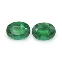 2.69 Ct.Tw.Total Carat Weight Emerald Pair from Zambia Video