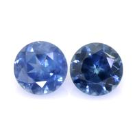 1.13&nbsp;Ct.Tw.Total Carat Weight Blue Sapphire Pair from Ceylon (Sri Lanka) Video