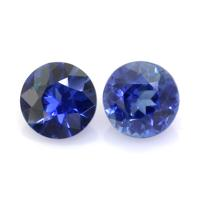 0.75&nbsp;Ct.Tw.Total Carat Weight Blue Sapphire Pair from Ceylon (Sri Lanka) Video