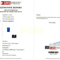 21.21 Ct.Tw.Total Carat Weight Blue Sapphire Pair from Ceylon (Sri Lanka) Scan Report