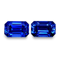 21.21&nbsp;Ct.Tw.Total Carat Weight Blue Sapphire Pair from Ceylon (Sri Lanka) Video