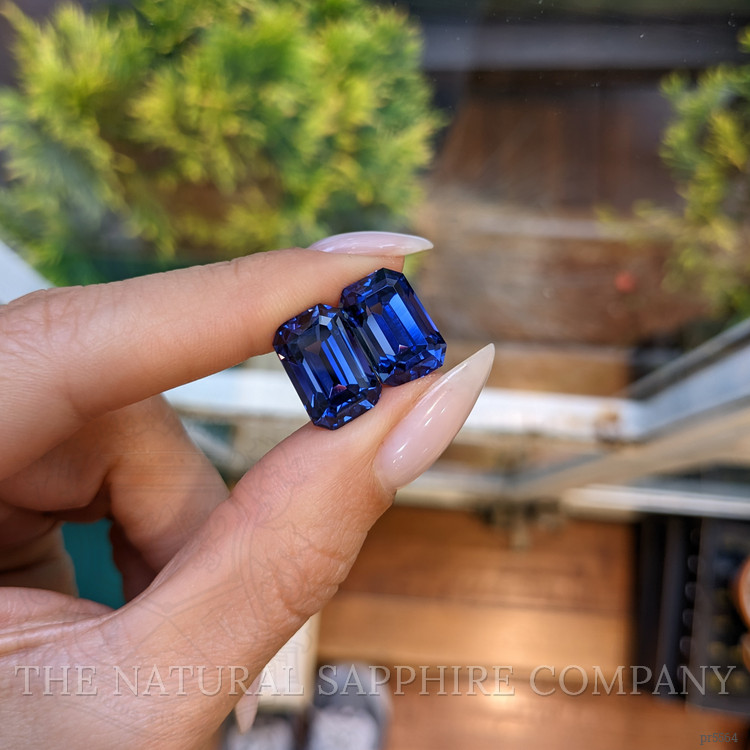 21.21 Ct.Tw. Blue Sapphire Pair from Ceylon (Sri Lanka)