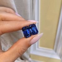 21.21&nbsp;Ct.Tw.Total Carat Weight Blue Sapphire Pair from Ceylon (Sri Lanka) Life Style
