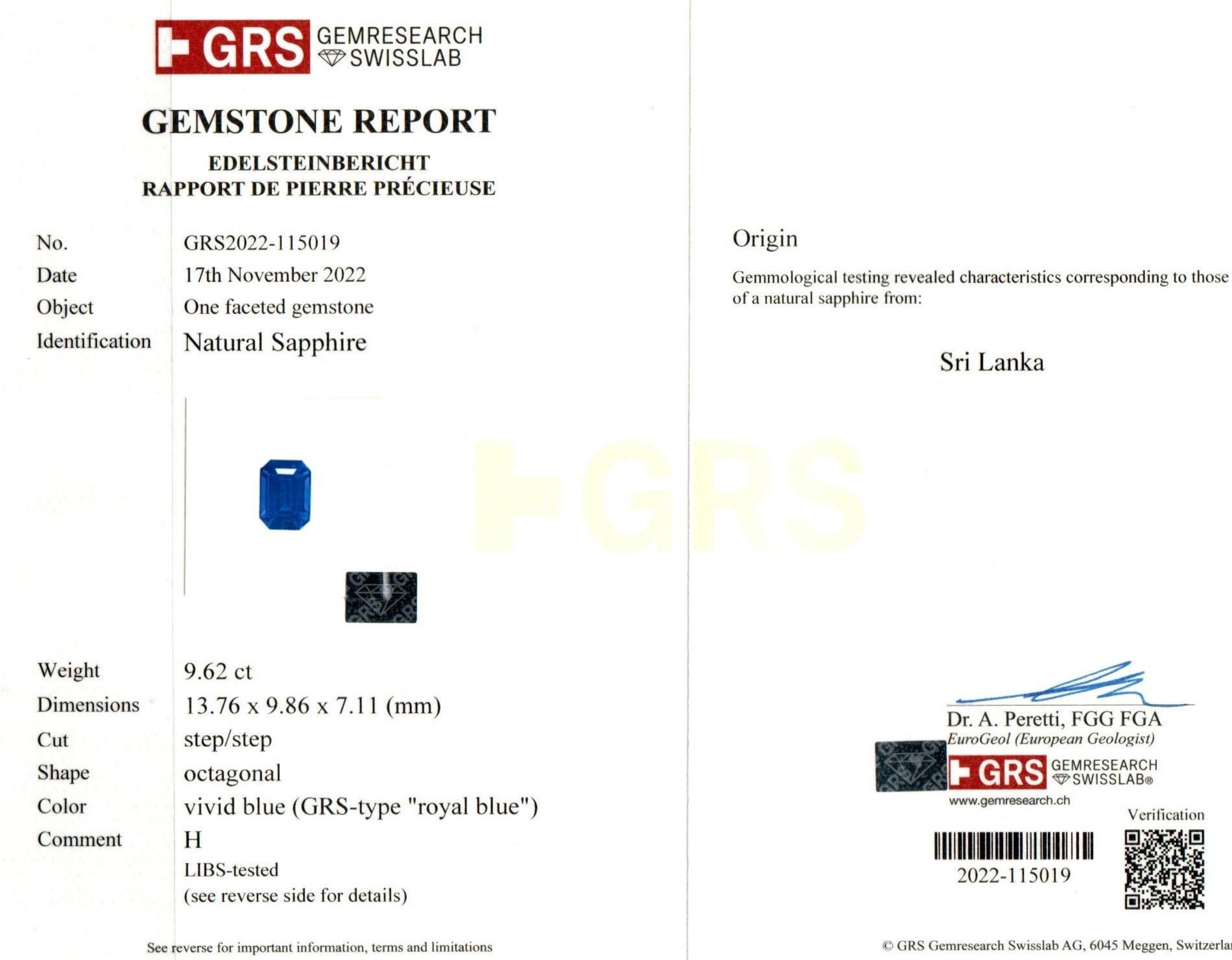 18.35 Ct.Tw. Blue Sapphire Pair from Ceylon (Sri Lanka)