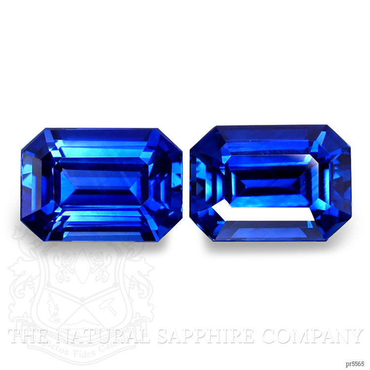 18.35 Ct.Tw. Blue Sapphire Pair from Ceylon (Sri Lanka)