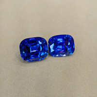 89.15&nbsp;Ct.Tw.Total Carat Weight Blue Sapphire Pair from Ceylon (Sri Lanka) Life Style