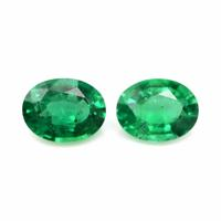 5.45 Ct.Tw.Total Carat Weight Emerald Pair from Zambia Video