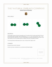 11.95&nbsp;Ct.Tw.Total Carat Weight Cabochon Emerald Pair from Zambia Appraisal