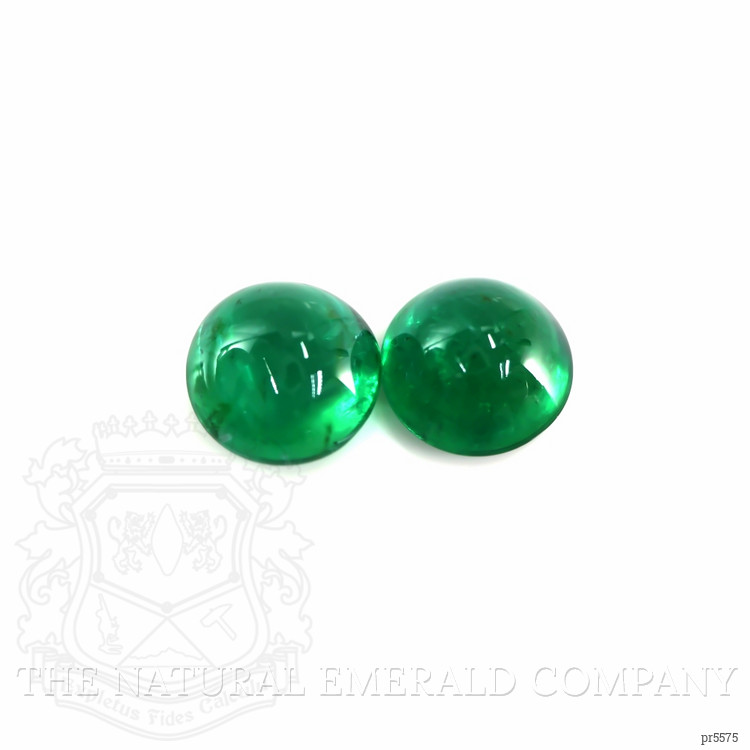 16.04 Ct.Tw. Cabochon Emerald Pair from Zambia